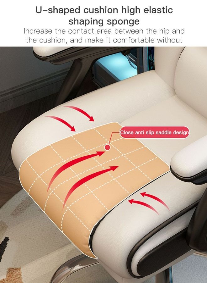 Sharpdo Home Office Chair with Footrest, Household Chair With Adjustable Backrest Office Chair - Image 5