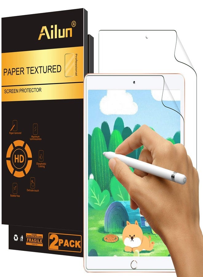Ailun Paper Textured Screen Protector Compatible for New iPad 8,iPad 7 (10.2-Inch, 2020&2019 Model, 8th&7th Generation) [2Pack] Draw and Sketch Like on Paper Textured Anti Glare Less Reflection Case F - Image 1