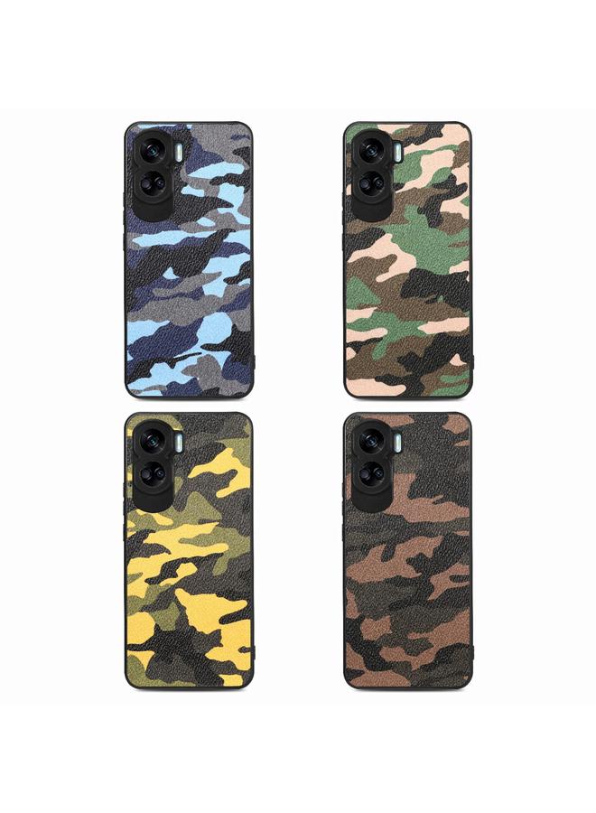 S-TOP Case For Honor 90 Lite Retro Camouflage Leather Back Phone Case - Image 2