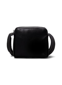 Calvin Klein Jeans Women's Square Crossbody Bag -  soft faux leather exterior, Black  - Image 1