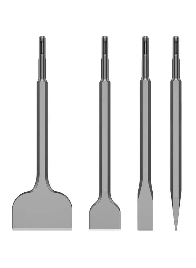 4pcs SDS Plus Chisel Set High Carbon Steel Drill Bit For Tile Removal Rotary Hammer - Image 1