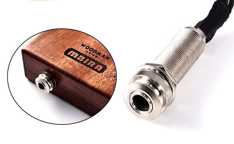 Liyafy Self-Adhesive Piezo Pickup Transducer 3 in 1 Microphone Contact & Endpin Jack 6.35mm/ 1/4" for Thumb Piano Kalimba and Other Small Instruments - Image 4