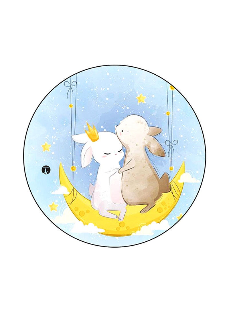 RKN Rabbits Printed Mouse Pad Multicolour