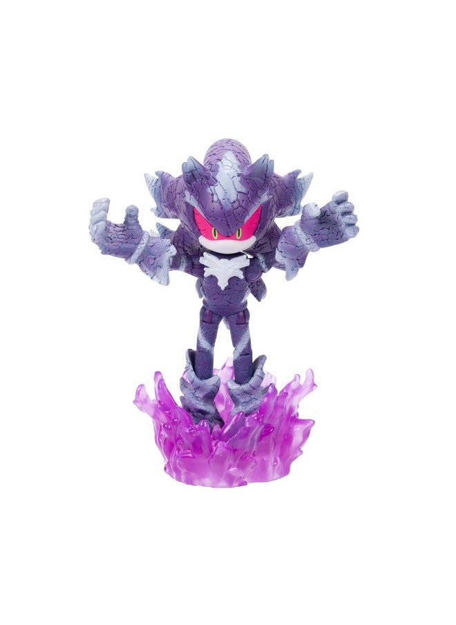 Sonic The Hedgehog 4-Inch Mephiles The Dark Action Figure With Purple Mist Base Accessory. Ages 3+ (Officially Licensed By Sega)  - Image 1