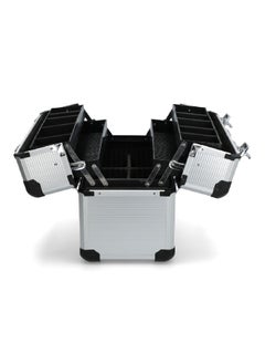 Tactix Premium Quality Aluminium Cantilever Tool Box Silver and Black 45 x 29.5cm 321706  - Image 4