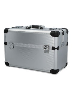 Tactix Premium Quality Aluminium Cantilever Tool Box Silver and Black 45 x 29.5cm 321706  - Image 2