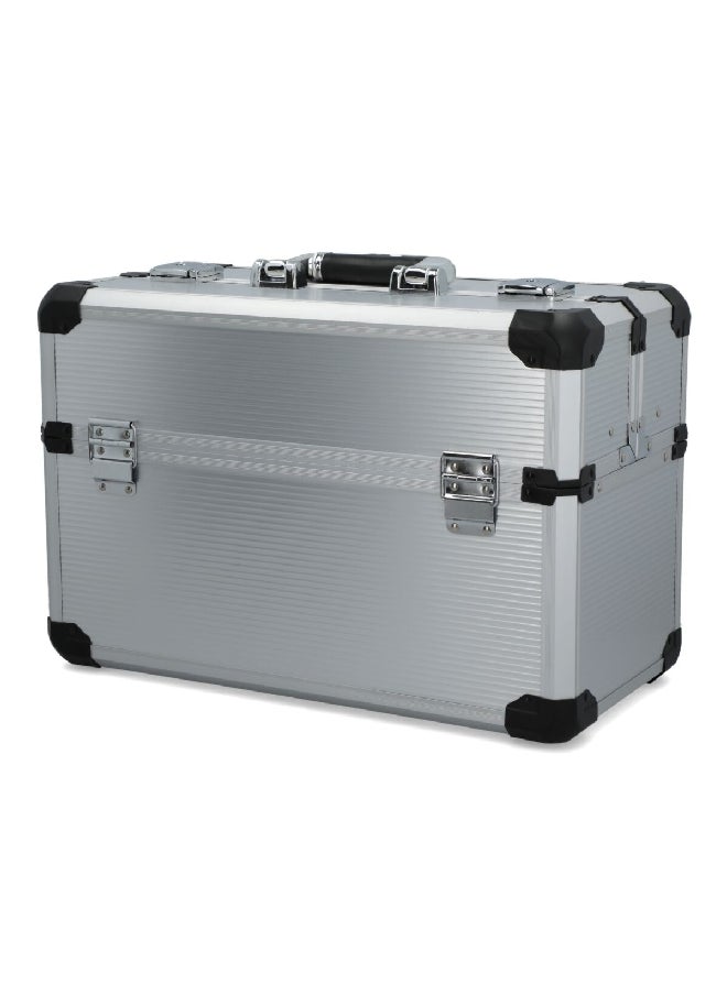 Tactix - Premium Quality Aluminium Cantilever Tool Box Silver and Black 45 x 29.5cm 321706 - Image 1