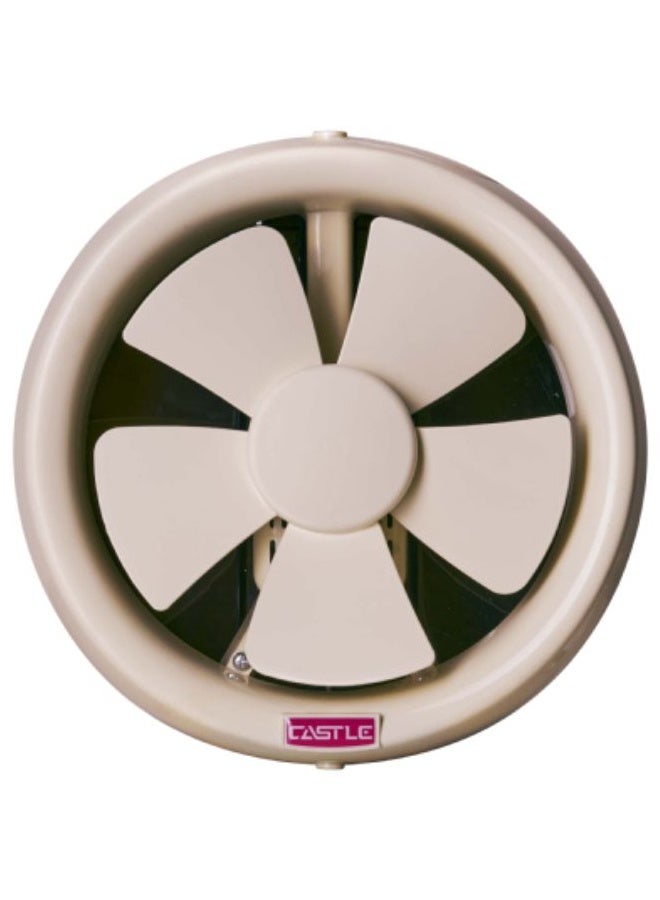 Castle Glass Bathroom Ventilating Fan 15 CM, Beige - VF3015R - (Glass Opening 20 CM) - Image 1