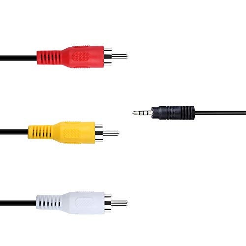 axGear AUX Male 3.5mm to 3 RCA AV Audio Video Male Converter Cable TV Cord Adapter Wire - Image 3