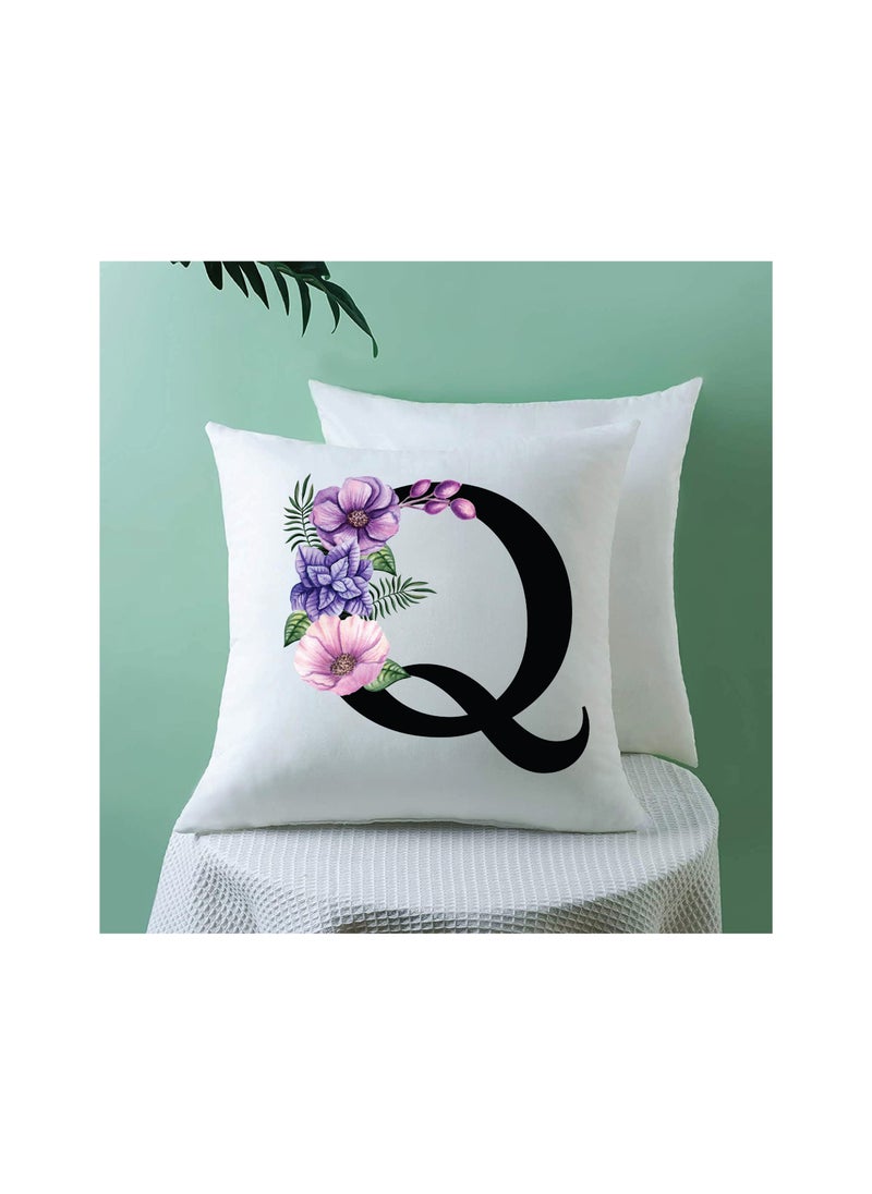 PRINTSHOP4ME Cushion Cover with Filler with Your Favorite Letter in the Alphabet Printed -Give as a Gift to a Friend or Loved one  - Image 3