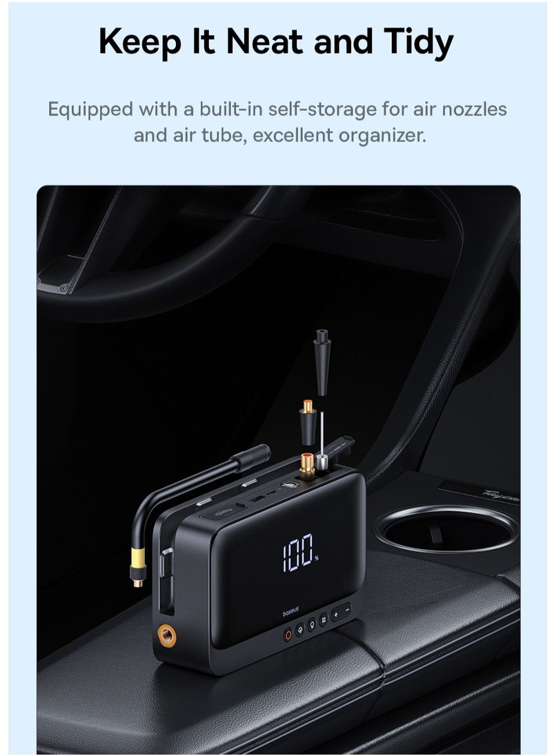 Baseus - Baseus Super Energy Series 4-in-1 Car Jump Starter 600A Multi-Function Tire Pump and Car Jump Starter - Image 1