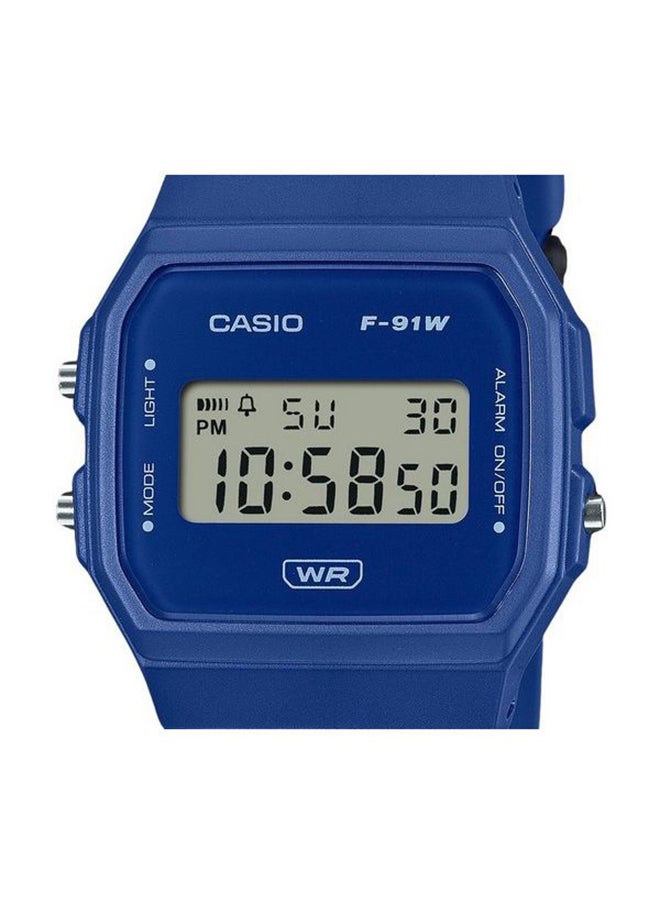 Digital Resin Band Square  Shape  Wrist Watch F-91WB-2A1DF