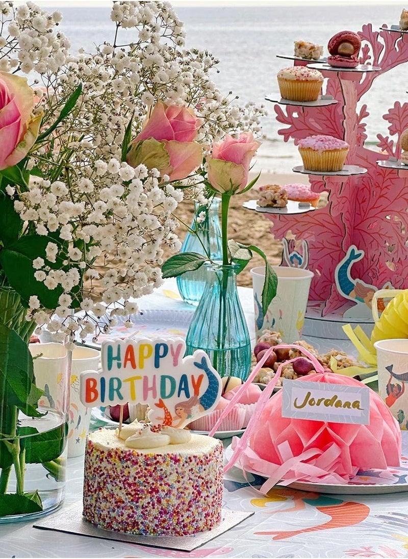 Talking Tables - Make Waves, Happy Birthday Block Candle - Image 1