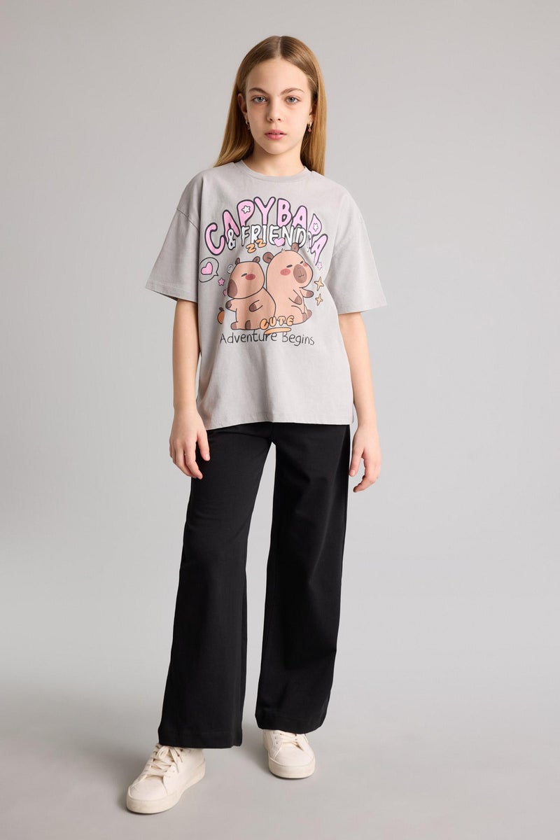 DeFacto Black Girl Girl Wide Leg Trousers Casual - Image 3