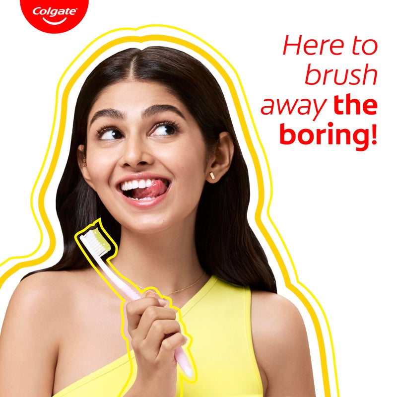 Colgate معجون أسنان كولجيت بنكهة الليمون، يقاوم اصفرار الأسنان، ينعش النفس، معجون أسنان فلوريد مضاد للتسوس، آمن للمينا (240جم) - Image 4