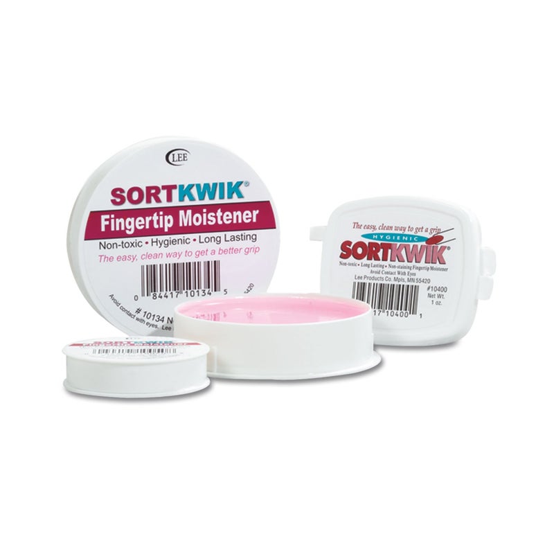 Lee 10050 Sortkwik Fingertip Moisteners, 3/8 Ounce, Pink, 1 Pack - Image 1