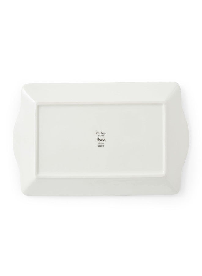 Spode Kit Kemp 12" Tall Trees Serving Tray | Enchanted Forest Design | Porcelain | Dishwasher and Microwave Safe | Ideal for Salad, Snacks, and Appetizers | Home & Gathering Use - Image 4