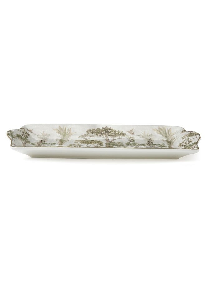 Spode Kit Kemp 12" Tall Trees Serving Tray | Enchanted Forest Design | Porcelain | Dishwasher and Microwave Safe | Ideal for Salad, Snacks, and Appetizers | Home & Gathering Use - Image 5