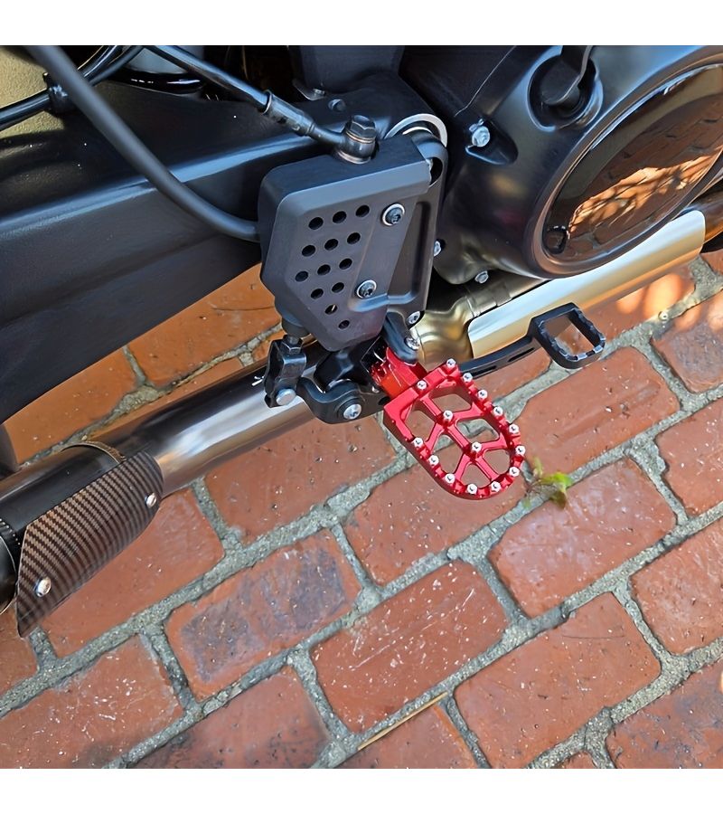 Blue CNC Footrests For Sur Ron Light Bee S X Off Road Electric Bikes - Image 4