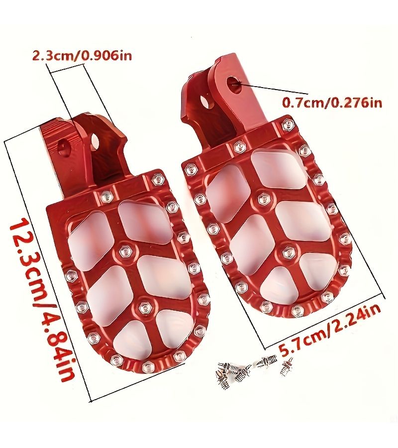 Blue CNC Footrests For Sur Ron Light Bee S X Off Road Electric Bikes - Image 2