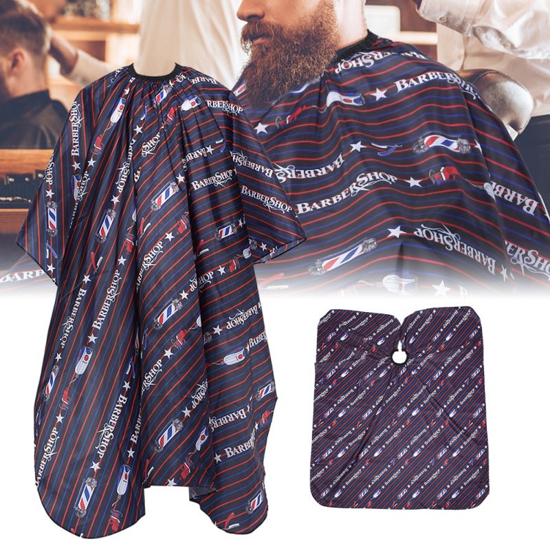 Hair Cutting Cape: Soft Smooth Non-Sticky Fabric, Easy Clean - Adjustable Elastic Band, Comfort Fit - Hairdressing Apron for Salon, Home DIY Hair Cutting Coloring, Adults & Children - Image 5