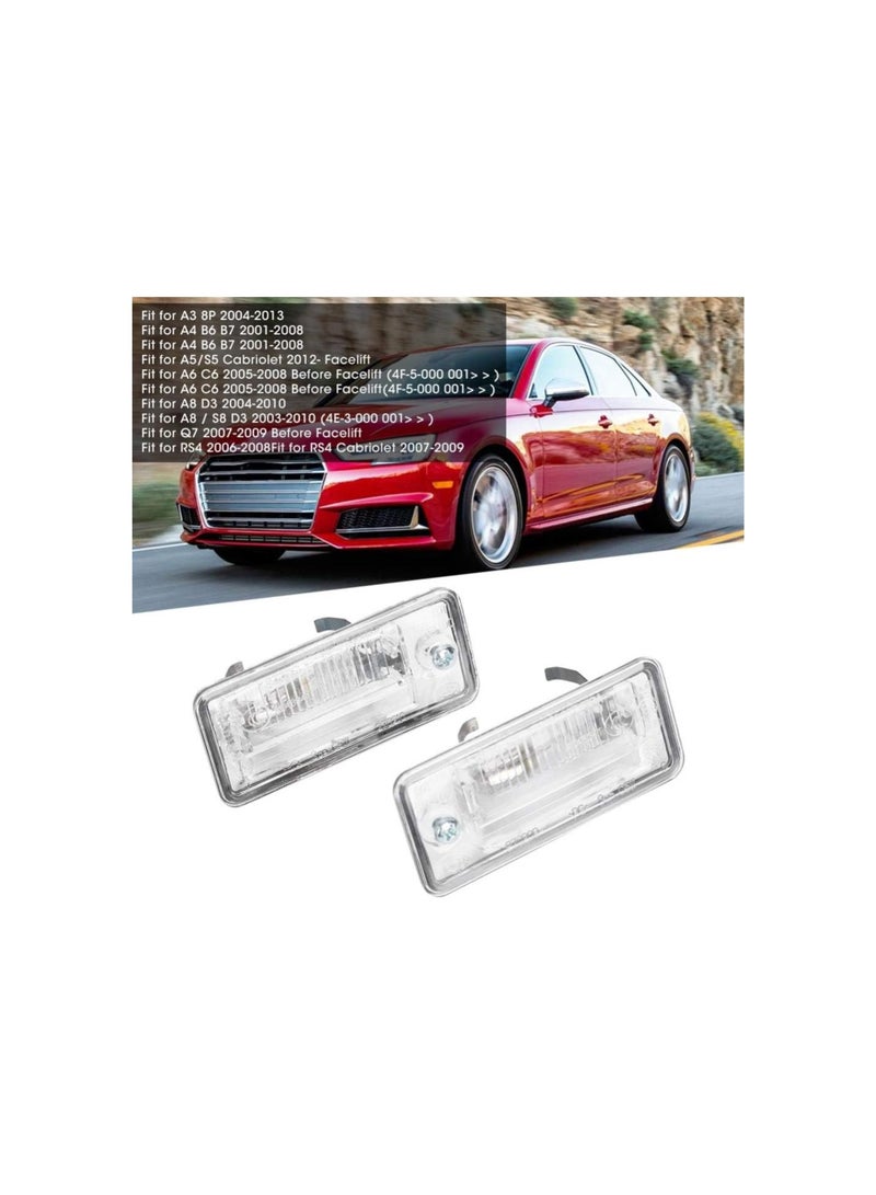 Loquat License Plate Light, High Brightness ABS Translucence Led Rear Tag Lamp Car Number Light - Image 5