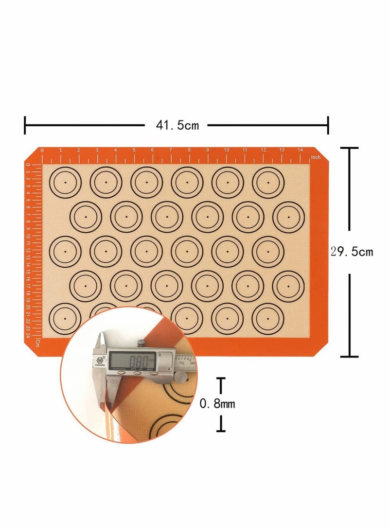 SYOSI Silicone Baking Mats, 2 Pcs Food Safe Baking Mat, Tray Pan Liner Fat-free Dishes - Food-Grade Silicon Liner Reusable up to 2000 Times - Image 5