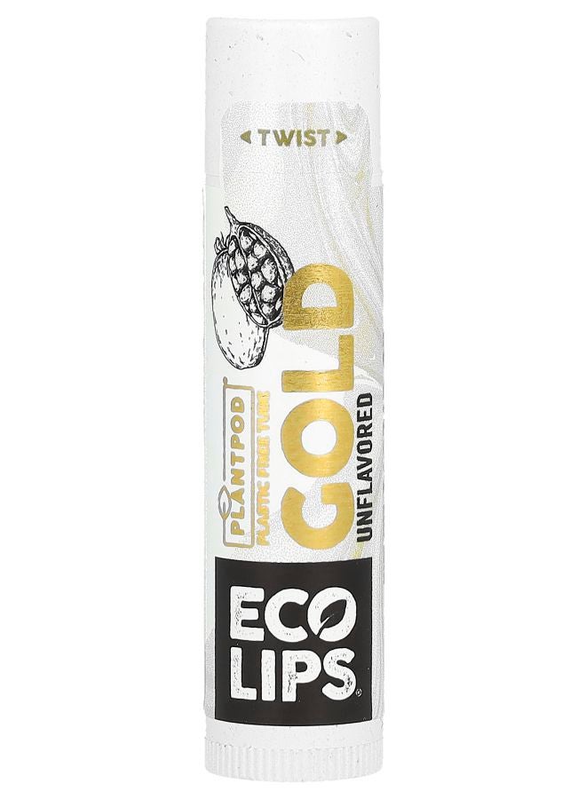 Eco Lips Gold Lip Balm Unflavored  0.15 oz (4.25 g)