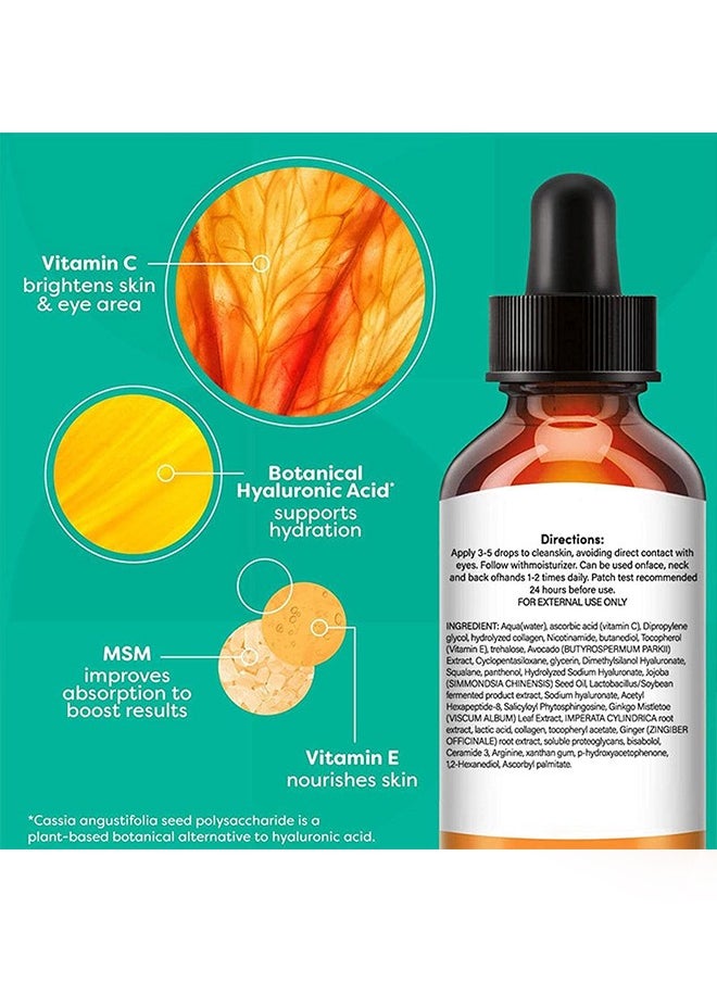 CARVENCHY - Vitamin C Facial Serum-With Vitamin E +Hyaluronic Acid, Delicate Hydrating and Brightening Serum 30ml - Image 1