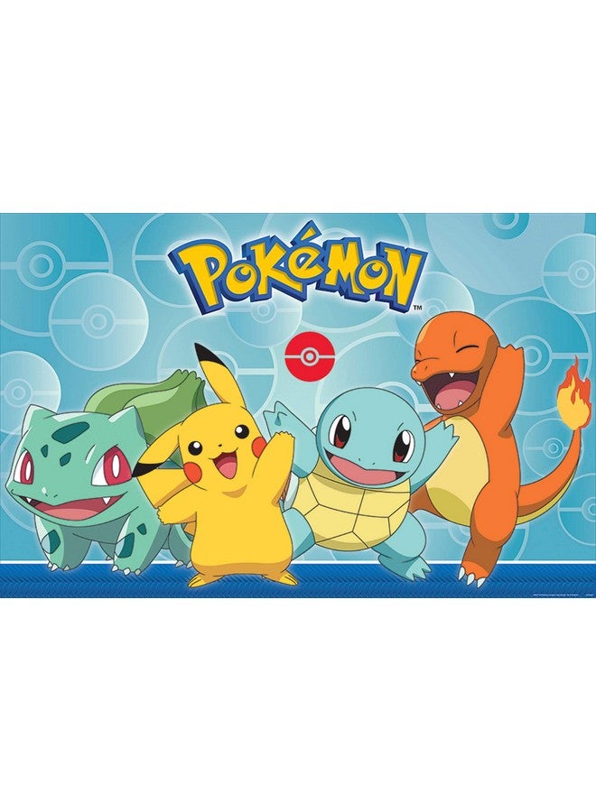 Amscan Fun Multicolor Pokemon Party Game Board - 37.5"x24.5" (1 Set) - Stickers & Blindfold Included - Perfect for Kids & Fans