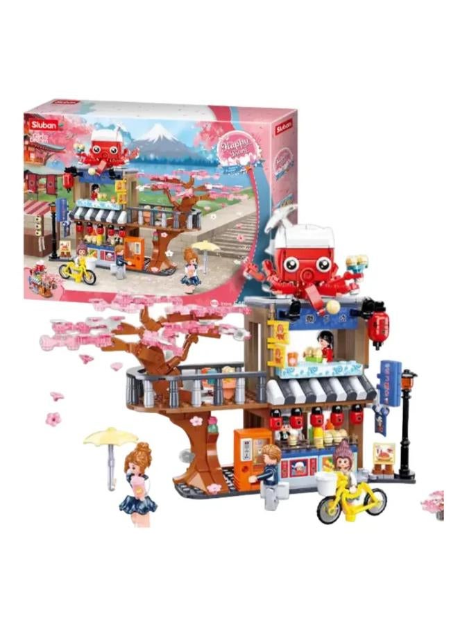 Sluban Girls Dream Happy Diary Tako Yaki Main Store Building Blocks Set - 548 Pcs - Image 2