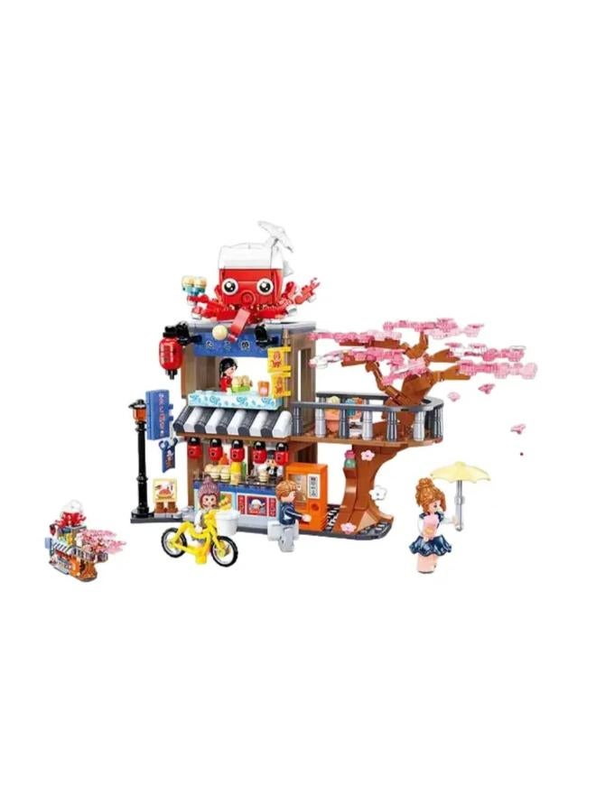 Sluban Girls Dream Happy Diary Tako Yaki Main Store Building Blocks Set - 548 Pcs - Image 3