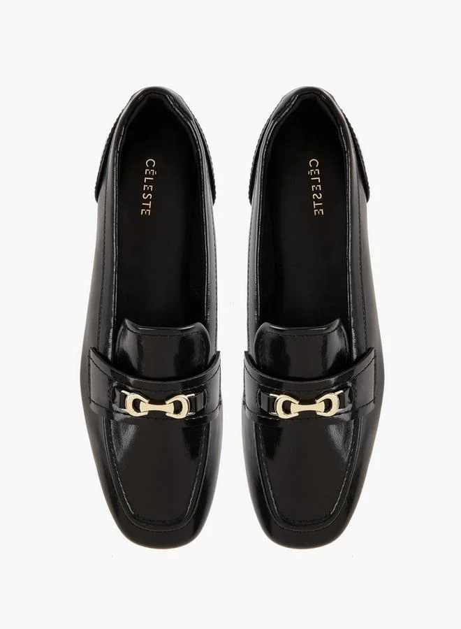 سيليست أحذية نسائية سهلة الارتداء بتفاصيل حزام الخيل