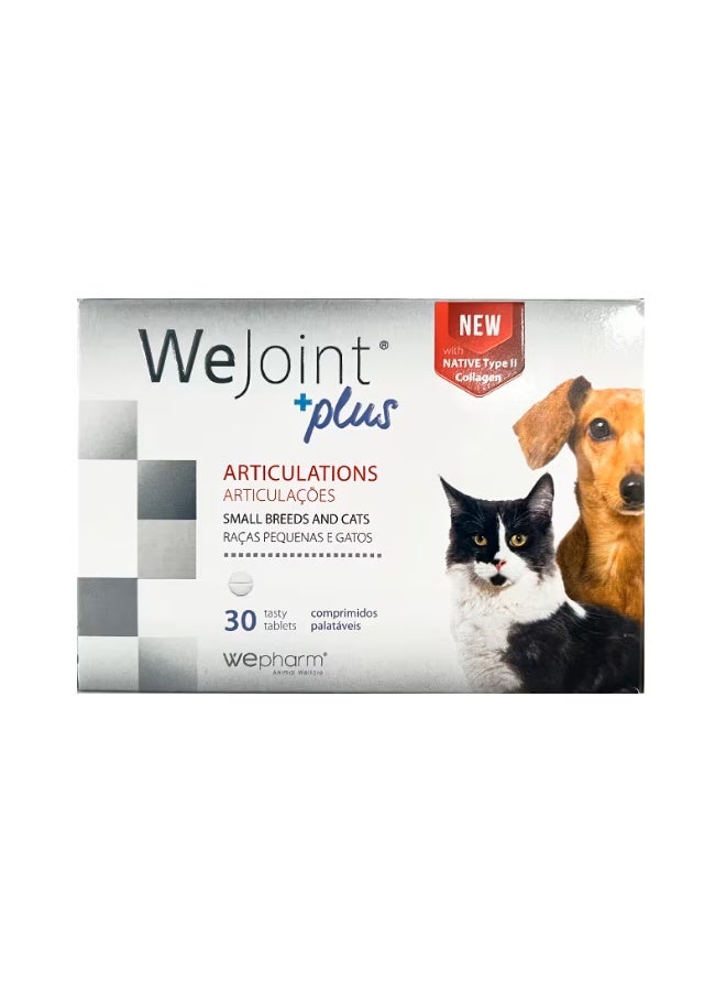 WEPHARM WeJoint Plus Joint Support Supplement for Small Breed Dogs and Cats 30 Tablets From Varmacy - Image 1