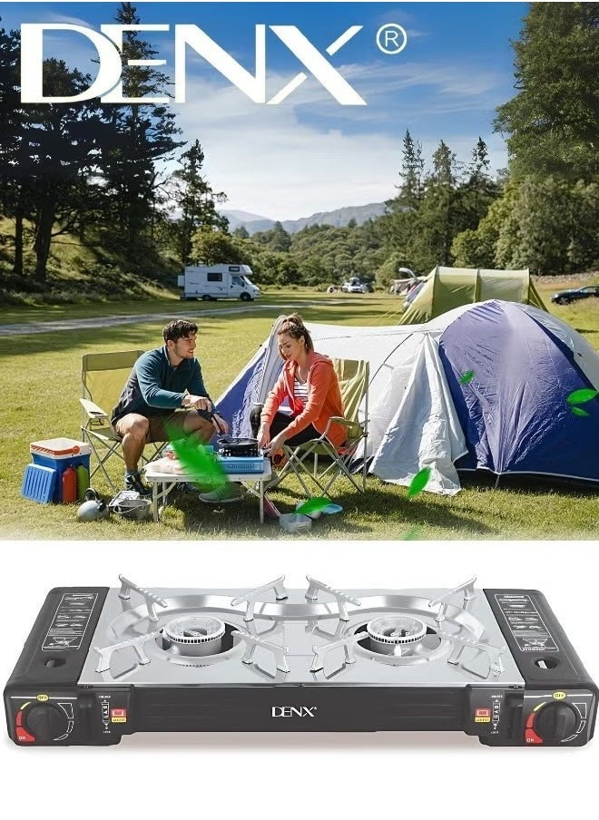 Denx Portable Gas Stove, 2200 Watts, Suitable For Indoor And Outdoor Cooking - Image 1
