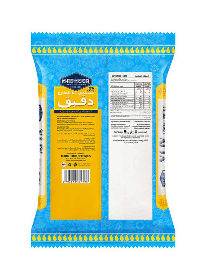 Madhoor Chakki Fresh Atta 5kg - Image 2