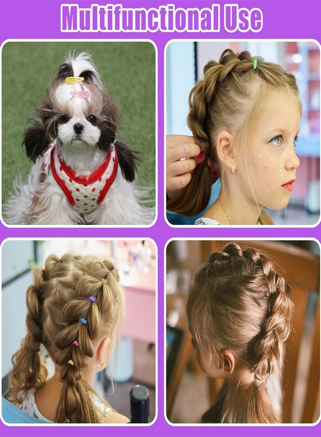 2000 Pcs Colorful Hair Rubber Bands Mini Elastic Hair Ties Soft Elastic Hair Bands Small Rubber Hairbands with Hair Styling Tools and Organizer Box for Girls，student，child etc - Image 5