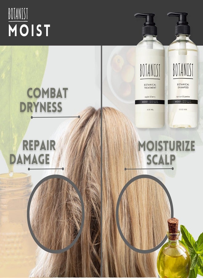 BOTANIST Keratin Shampoo and Conditioner Set for Women & Men, Argan Oil Shampoo & Conditioner with Collagen, Protein & Jojoba, Sulfate Free Natural Shampoo & Conditioner from Japan 31.7Fl Oz MOIST - Image 4