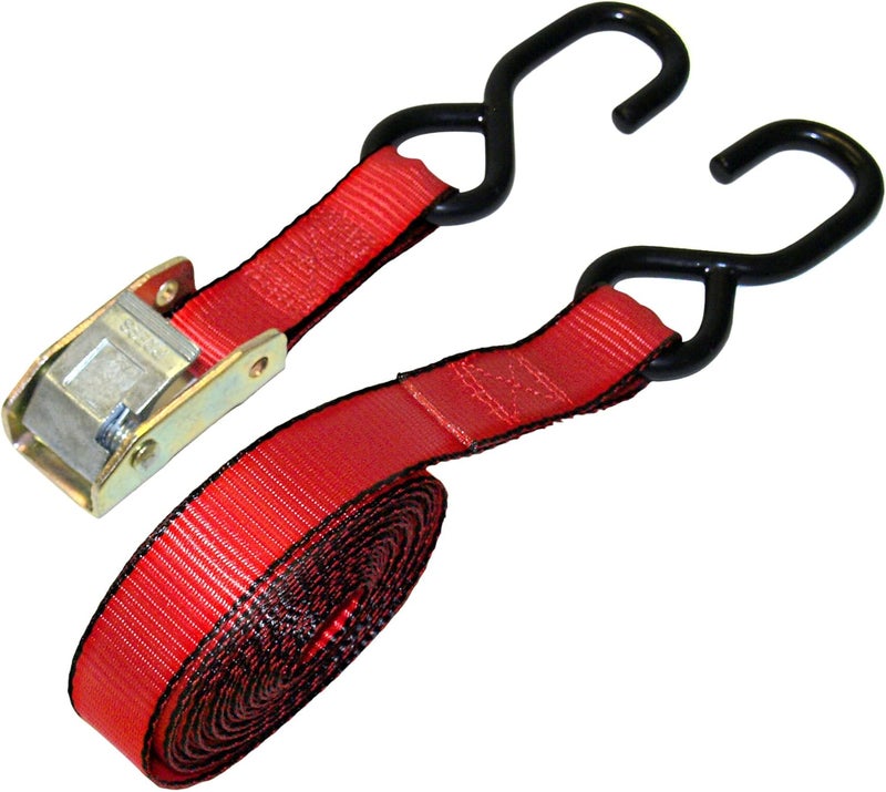 Everest Premium Cambuckle Straps  1 PK  1 IN  15 FT  500 LBS Working Load  1500 LBS Break Strength  Ratchet Tie Down Alternative  Cargo Straps Perfect for Moving Appliances Lawn Equipment and Motorcycles  - Image 1
