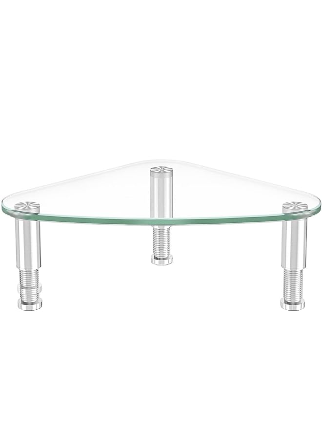 Computer Monitor Stand Riser Triangle Save Space Desktop Corner Stand For Computer Laptop Hd01T 003 - Image 1