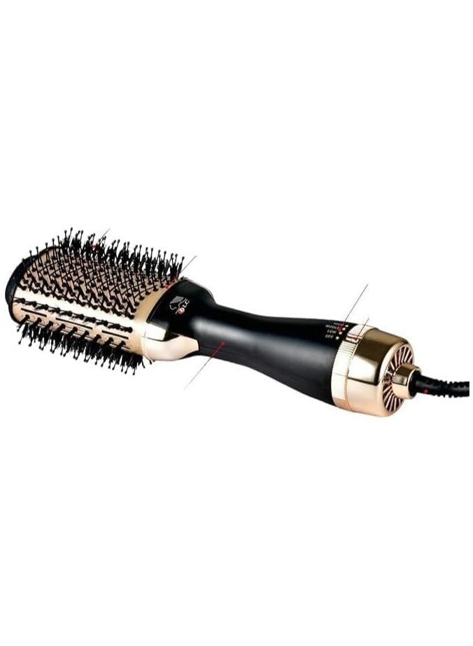 D L C Thermal Hair Dryer Brush 1200W Hot Air Styling Comb with 360 Degree Swivel Cord Ceramic Coating for Straight and Curly Hair - Image 2