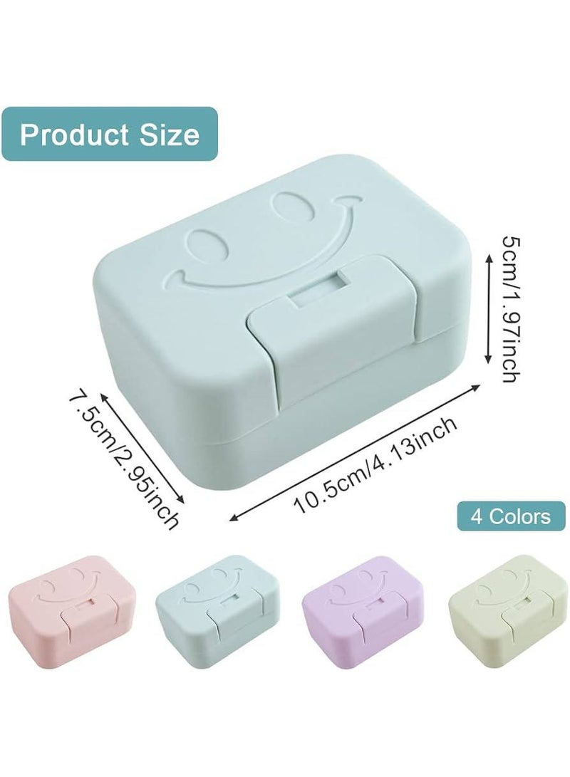 Smile Face Portable Leakproof Soap Dispenser – Soap Storage Container with Airtight Lid – Travel and Bathroom Soap Holder – Practical and Lightweight Smiley Design – Multiple Colors - Image 4