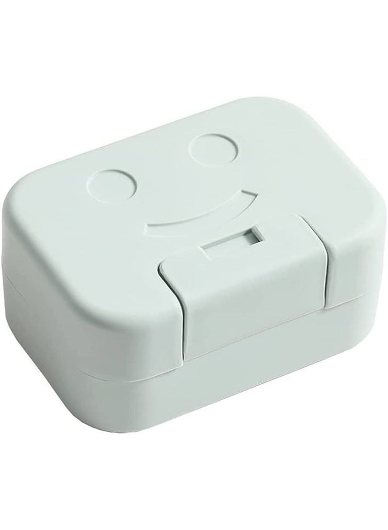 Smile Face Portable Leakproof Soap Dispenser – Soap Storage Container with Airtight Lid – Travel and Bathroom Soap Holder – Practical and Lightweight Smiley Design – Multiple Colors - Image 2