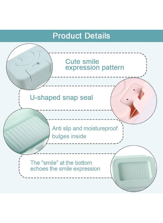 Smile Face Portable Leakproof Soap Dispenser – Soap Storage Container with Airtight Lid – Travel and Bathroom Soap Holder – Practical and Lightweight Smiley Design – Multiple Colors - Image 3