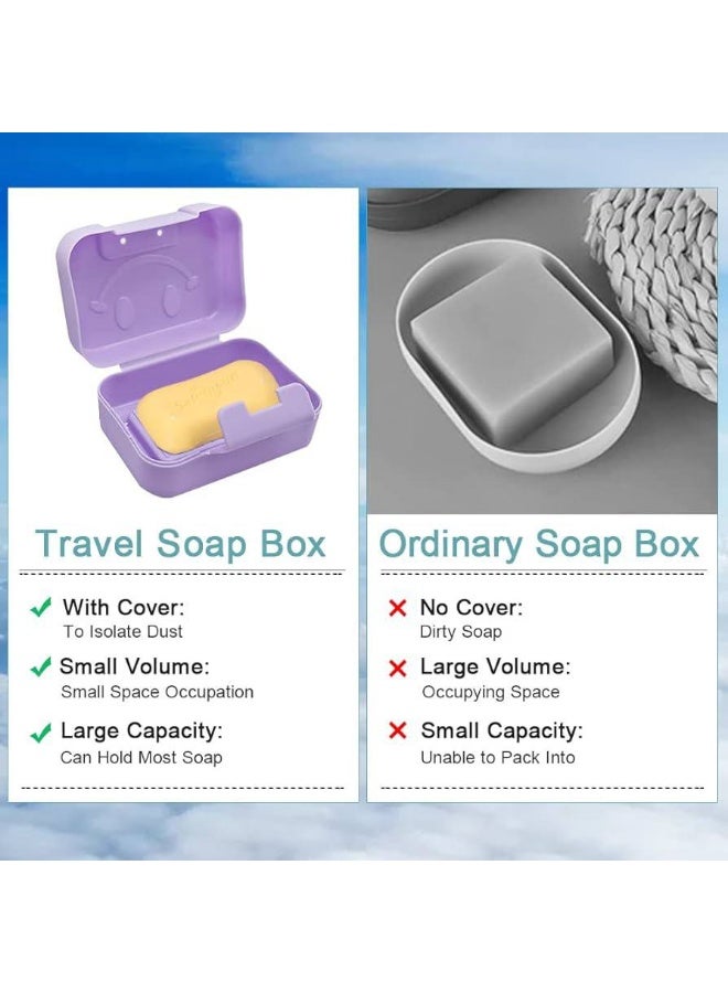 Smile Face Portable Leakproof Soap Dispenser – Soap Storage Container with Airtight Lid – Travel and Bathroom Soap Holder – Practical and Lightweight Smiley Design – Multiple Colors - Image 5