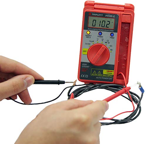 Triplett 2030 Pocket-Sized 4000 Count Digital Multimeter - AC/DC Voltage, AC/DC Current, Resistance, Frequency, Capacitance, Continuity, and Diode Check - Image 4