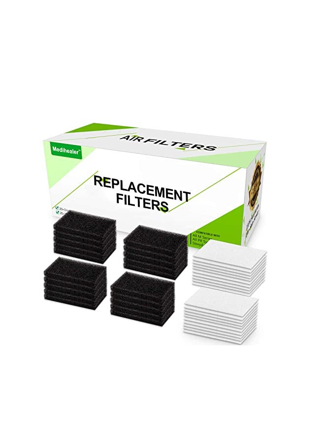 Medihealer 40 Packs CPAP Filters - Foam Filter and Ultra Fine Filters Supplies for Respironics M Series, for PR System One, for SleepEasy Series - Medihealer Premium Disposable Filter - Image 1