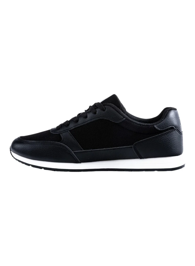 Bata Striped Lace-Up Low Top Sneakers