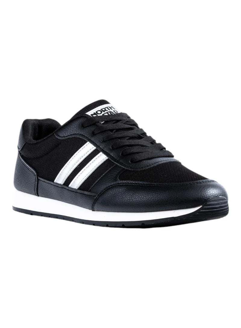 Bata Striped Lace-Up Low Top Sneakers