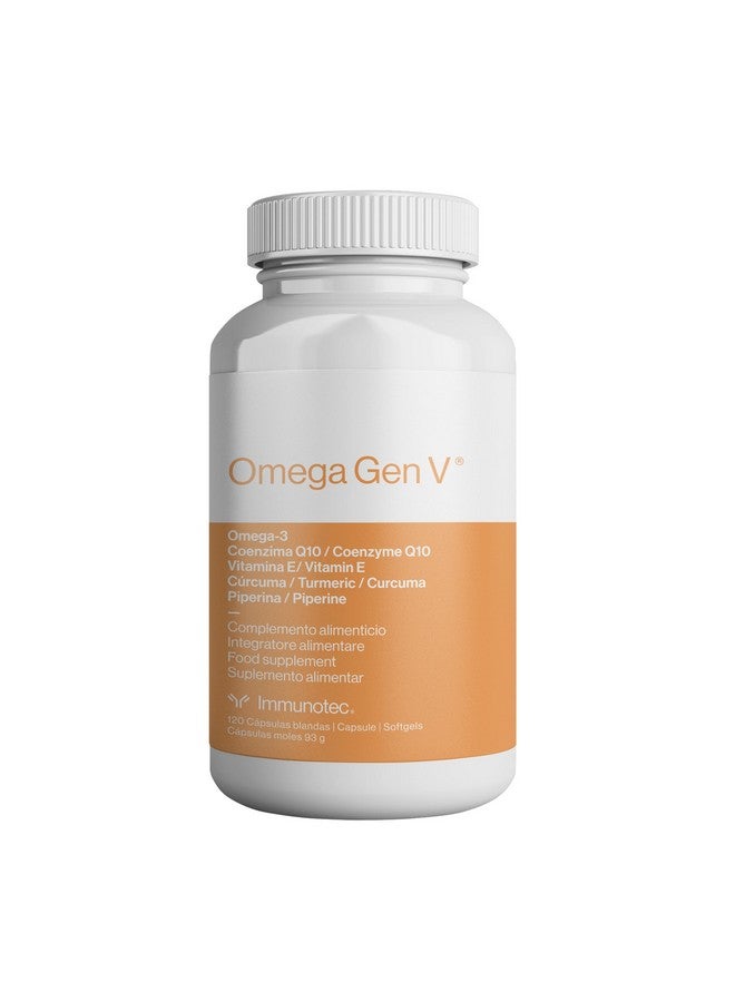 Immunotec Omega Gen V® 5-In-1 Formula - Omega-3 Fish Oil (1,800Mg) W/Epa & Dha + Coq10, Turmeric, Piperine & Vitamin E | Fast Absorbing + Promotes Heart, Brain, Eye & Immune Health | 120 Soft Gels - Image 1